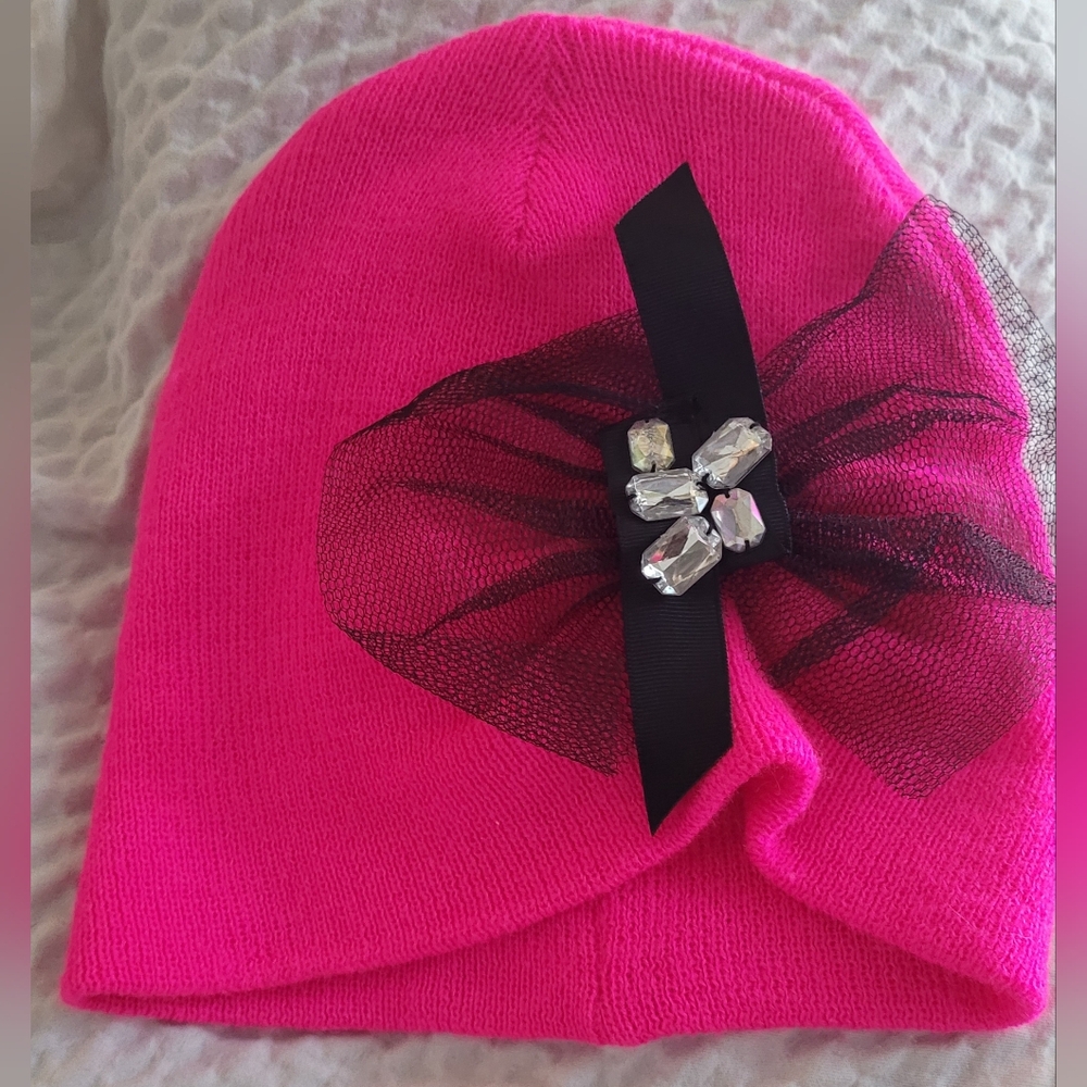 Betsey Johnson Hot Pink Hat